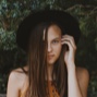 Portrait shot of a girl with a hat